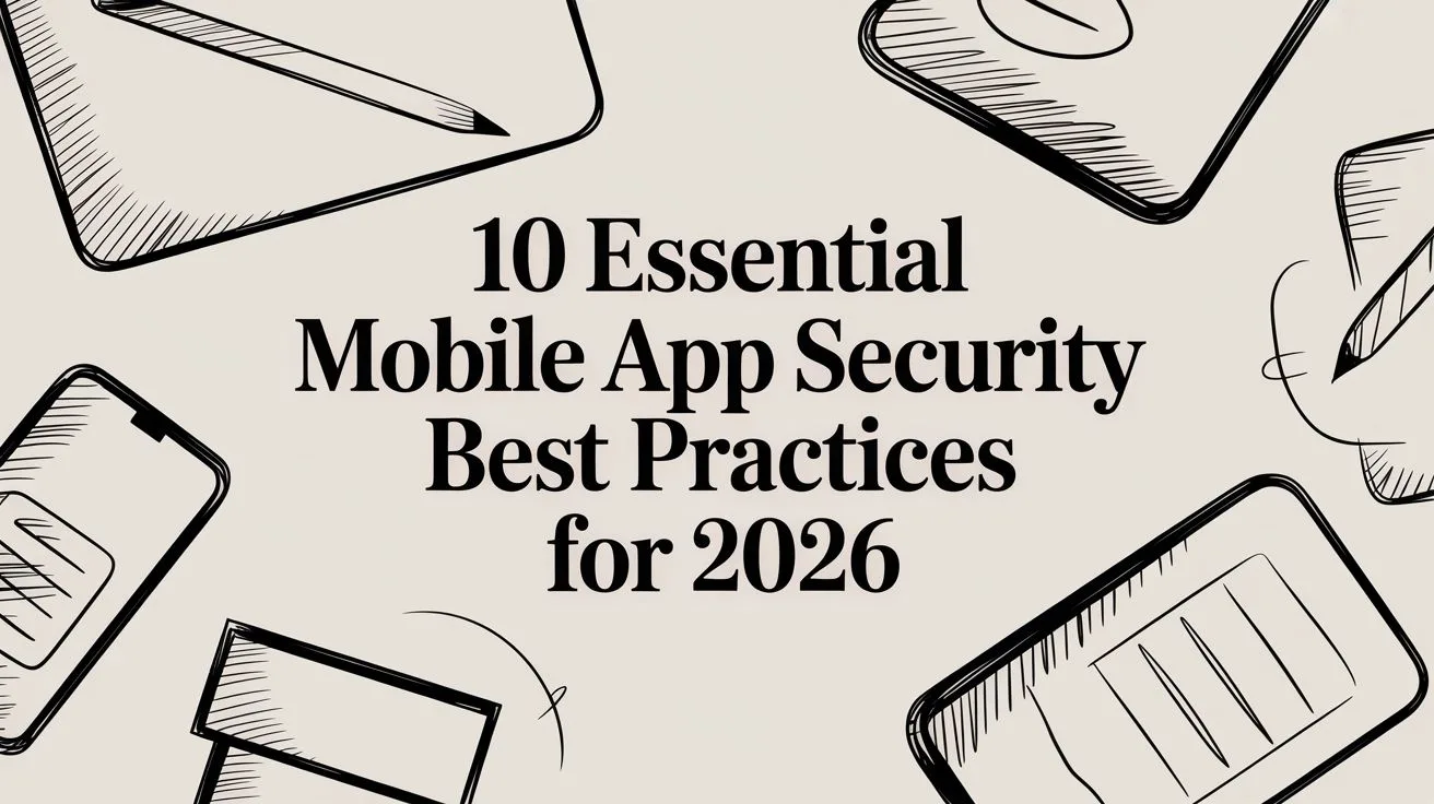 10 Essential Mobile App Security Best Practices for 2026